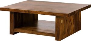 MASSIVMOEBEL24 Couchtisch Sheesham 120x85x43 walnuss lackiert DUKE #119