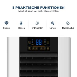 Home Deluxe 4in1 Mobile Klimaanlage Klimagerät mit Fensterabdichtung + Timer