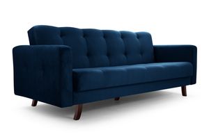 Sofa mit Schlaffunktion Schlafsofa  Sofabett 3-Sitzer 227 × 90 × 93 cm Couch DL-Klapp-System LIZBONA KRONOS 09
