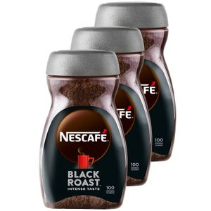 NESCAFÉ Classic Black Roast, löslicher Bohnenkaffee aus dunkel gerösteten Kaffeebohnen (3er Pack (3 x 200g)) NESCAFÉ Classic Black Roast, löslicher Bohnenkaffee aus dunkel gerösteten Kaffeebohnen (3er Pack (3 x 200g))