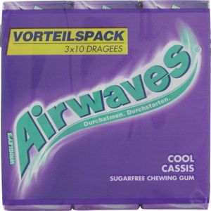 Wrigleys Airwaves Cool Cassis Vorteilspack (3 x 10 St)
