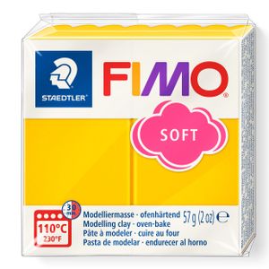 FIMO, Modelliermasse, Knete sonnengelb soft normal