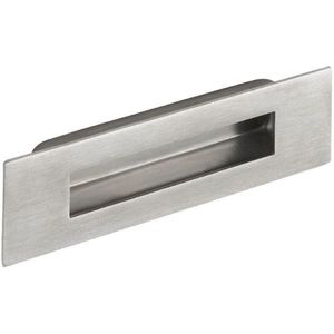 Muschelgriff Sabik B 150 mm, H 50 mm, Einlassmaß 123x28 mm, Edelstahl gebürstet