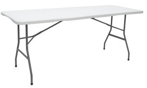 Záhradný stôl pre 6 osôb - 180 x 70 cm skladací stôl - Kempingový skladací jedálenský stôl