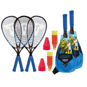 Talbot-Torro Badminton Set Attacker JuniorBadmintonschläger Federball 