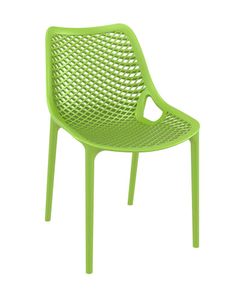 CLP Stuhl Air aus Kunststoff mit Wabenmuster, Farbe:grün