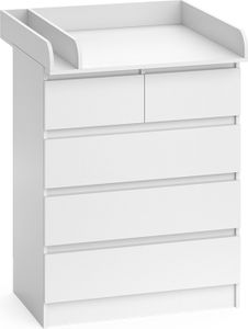 Vicco Přebalovací pult Emma, 80 x 110.2 cm s 5 zásuvkami, Bílá Vicco Přebalovací pult Emma, 80 x 110.2 cm s 5 zásuvkami, Bílá