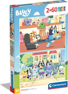 Clementoni Bluey Kinder Puzzle 2 x 60 Teile - Puzzle 27 x 19 cm für Kinder ab 4 Jahre - Geschicklichkeitsspiel von Clementoni 24813 Clementoni Bluey Kinder Puzzle 2 x 60 Teile - Puzzle 27 x 19 cm für Kinder ab 4 Jahre - Geschicklichkeitsspiel von Clementoni 24813