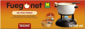 Flüssiger Grillanzünder Massó 3 x 100 ml Gel Fondue Set