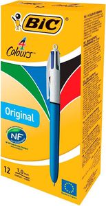 Bic Schachtel 12 Stift 4 Klassische Farben Blau  Blau One Size
