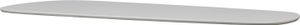 WOOOD Tablo Organischer Tischplatte aus Eschenholz, 220 x 100 cm, Weiß