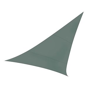 Perel Sonnensegel Dreieck 3,6 m Grün-Grau