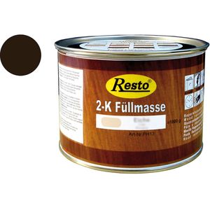 RESTO 2K Füllmasse inkl. Härter Holz-Spachtelmasse lackierbar 1 kg Mooreiche