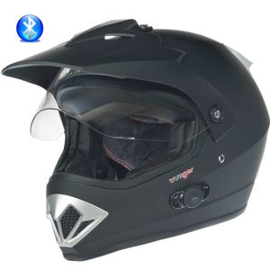 RX-960 COM Bluetooth Crosshelm Integralhelm Quad Cross Enduro Motocross Offroad Helm rueger Schwarz Matt M (57-58)