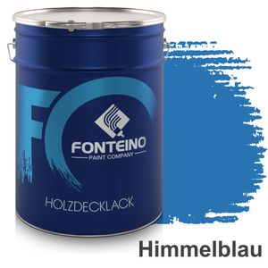 Holzfarbe Holzschutzfarbe Wetterschutzfarbe Holzlack Wasserbasiert - Himmelblau 2,5L