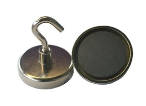 2 Stück Magnethaken - Halter mit Traglast von bis zu 6 kg 35x7mm