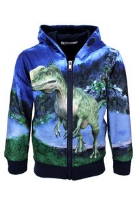 Babes & Binkies Sweatjacke Dinosaurier T-Rex blau - Farbe: Blau - Pullover - Kinder - Größe: 134/140