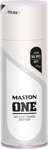 Maston ONE - Sprühfarbe - Matt - Creme (RAL 9001) - 400 ml