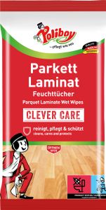 Poliboy Reinigungstücher Parkett Laminat - Inhalt 15 Stück, Reinigung Pflege