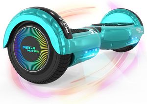 MEGA MOTION Hoverboard,Elektro Scooter 6,5 LED E-Balance Scooter mit Motorbeleuchtung und Bluetooth