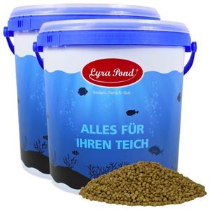 2 x 10 Liter Lyra Pond® Pond Koi Beauty Pellets Staple im Eimer