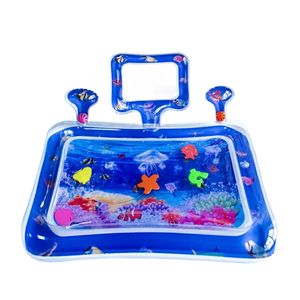 Primabobo® Baby-Wassermatte, Aufblasbare sensorische Wassermatte für Babys, Spielmatte, Sensorisches Spielzeug, Wasserspiel Bodenmatte Wachstum Aktivität Tool Bauchzeit für Kleinkinder