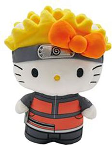 Madcow Naruto Shippuden & Hello Kitty 20 Cm Teddybär Orange  Orange One Size