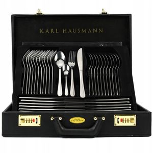 Karl Hausmann 72tlg Set Tafelbesteck Besteckset Heidi, poliertes Silber, Edelstahl