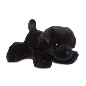 Mini Flopsies - Aurora Blackie Labrador 31295 Schwarzer Labrador-Hund weiches Spielzeug 20,3 cm Stofftier Plüschtier