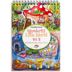 Mandalas für Erwachsene von Colorya - A4 Format - Wonderful Little World Vol II Ausmalbuch - Mandala Malbücher spapier, Kein Ausbluten, Einseitiger Druck