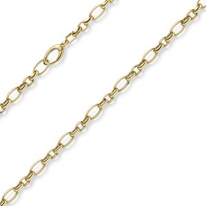5,5mm Phantasiekette Halskette Collier aus 585 Gold Gelbgold 80cm