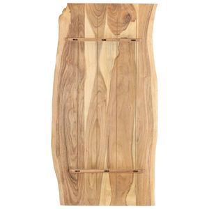 Hommie Tischplatte Massivholz Akazie 120x(50-60)x2,5 cm