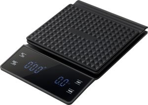 Navaris Digitale Kaffeewaage - Präzise Grammwaage mit Timer und LED-Anzeige - Multifunktionale Espresso Waage für Barista, Küche und Lebensmittel -