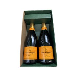 Geschenkbox Champagner Veuve Clicquot - Grün - 2 Brut - 2x75cl