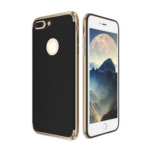 Hybrid Silikon Handy Hülle für Apple iPhone 7 Case Cover Tasche Gold