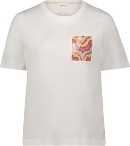 Shirt Kurz 1/2 Arm 1945 Patch Cream/Rosé Größe 38