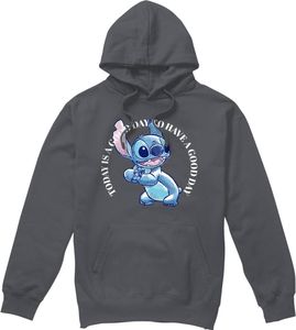 Lilo & Stitch - "Good Day" Kapuzenpullover für Herren TV4683 (M) (Holzkohle)