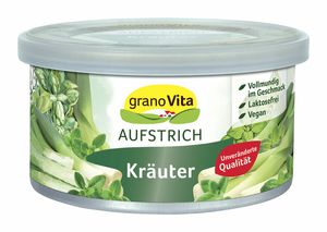 granoVita Veganer Brotaufstrich mit Lauch und Kräutern - 125g