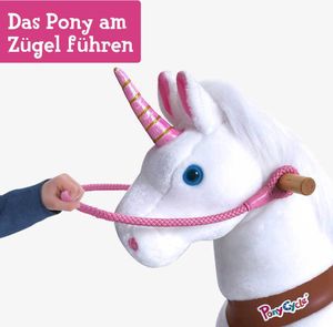 PonyCycle - Universelle Rosa Zügel 75 cm für PonyCycle Größe 3 und Größe 4 – Offizielles Zubehör für PonyCycle