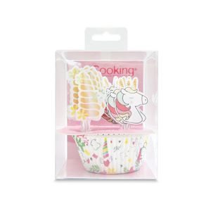 24 Schachteln und 24 Topper-Kuchen Einhorn