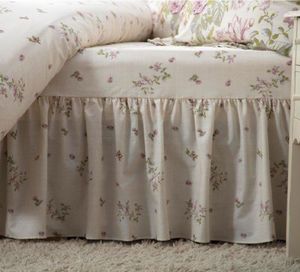 Belledorm - Volant "Country Dream Rose Boutique" BM277 (Doppelbett) (Elfenbein/Pink/Grün)