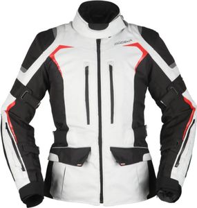 Modeka Elaya Lady Textiljacke Damen hellgrau / schwarz 44