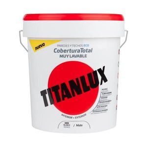 Abwaschbare Kunststofffarbe innen/außen matt volldeckend weiß 4l titanlux 06t100005
