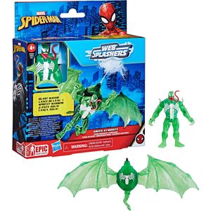 Spider-Man Epic Hero Series Web Splashers Actionfigur Green Symbiote Hydro Wing Blast 10 cm
