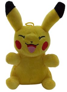 Pokemon Kuscheltier Pokemon Pikachu Plüschtier XXL 25 cm Stofftier Anime Kawaii Plush Stofftier Cute Plushie Halloween Weihnachten Geschenke für Kinder (Pikachu Augen zu)
