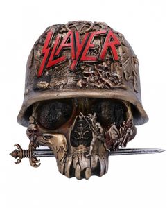 Slayer Totenkopf mit Eagle Helm als Aufbewahrungsbox 17,5 cm
