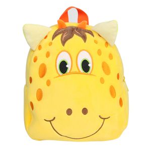 Roztomilé malé batole děti batoh plyšové zvíře karikatura Mini děti taška pro dítě dívka chlapec věku 1-3 let (žlutá žirafa)
