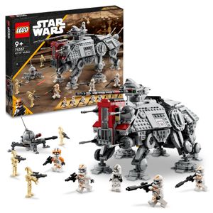 LEGO 75337 Star Wars AT-TE Walker, Bewegliches Spielzeugmodell, Set mit Minifiguren inkl. 3 Klonsoldaten, Kampfdroiden und Zwergspinnendroide, Geschenk zu Weihnachten