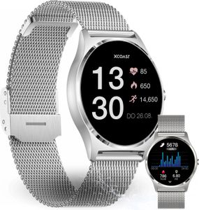 XCOAST JOLI XC PRO Smartwatch 45 mm Topas Silver Fitnessuhr Watch Tracking-Uhr