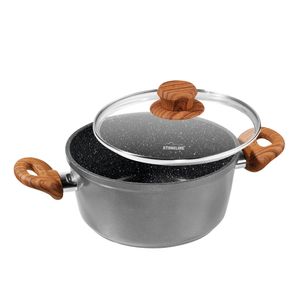 STONELINE® Back to Nature Kochtopf 20 cm | mit Deckel